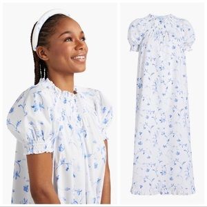 NEVER WORN - Hill House Caroline Nap Dress - Blue & White Floral - Size S